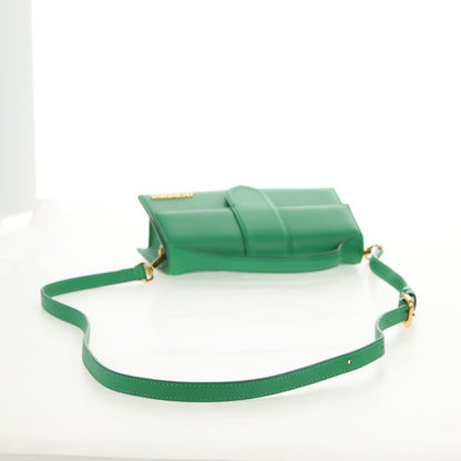 Jacquemus Le Bambinou Flap Bag Leather, GREEN, LEATHER, Handbag