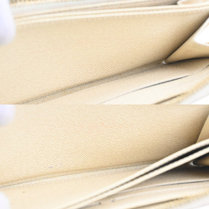 Louis Vuitton Zippy Compact Wallet Damier, WHITE, LEATHER, Wallets