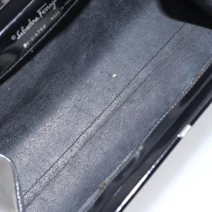 Salvatore Ferragamo Vintage Tote bag Patent Leather, BLACK, PATENT_LEATHER, Tote bag