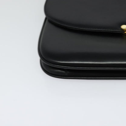 Bally Vintage Shoulder Bag Leather, Black, Leather, Shoulder Bag