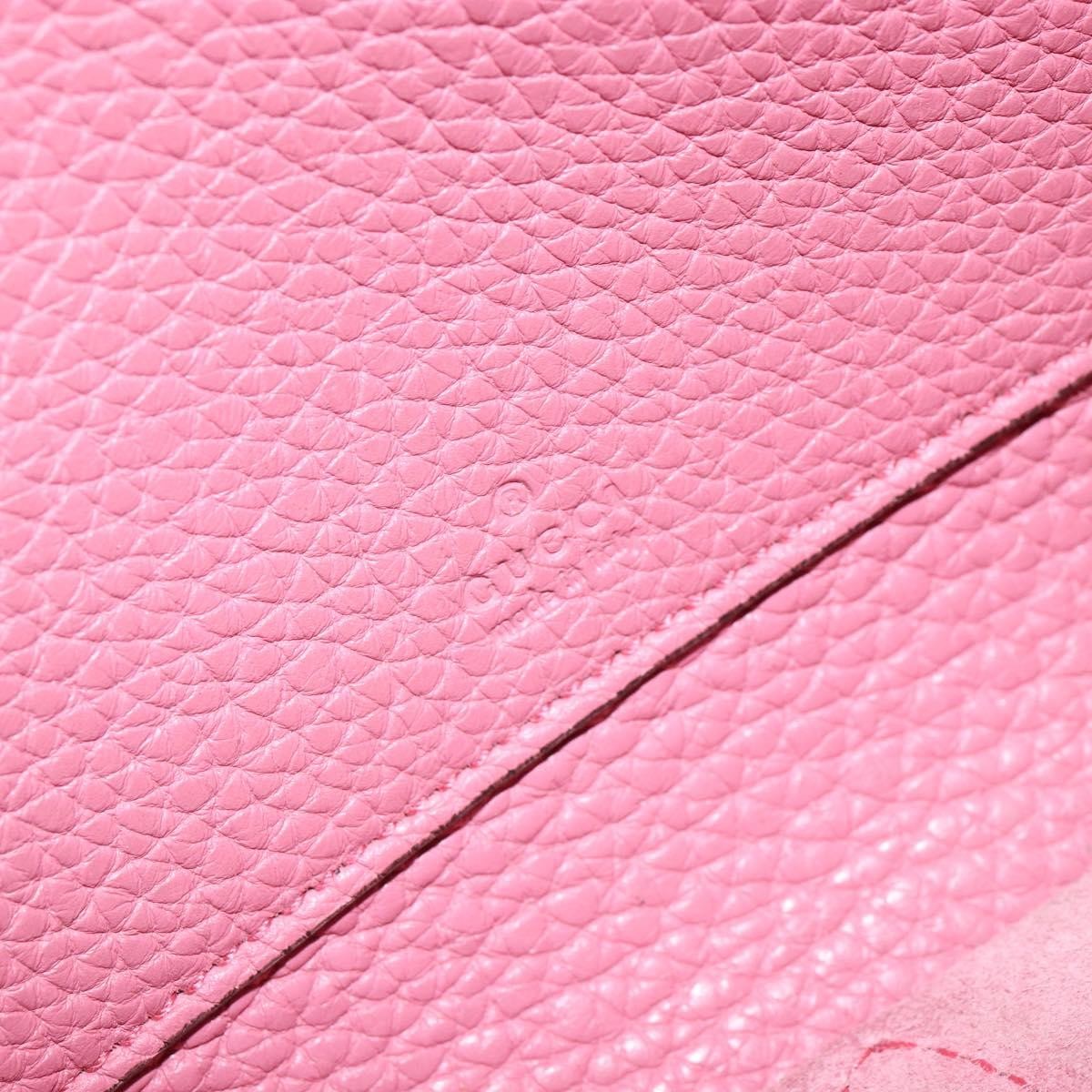 Gucci Jackie Soft Flap Shoulder Bag Leather, PINK, LEATHER, Shoulder bag