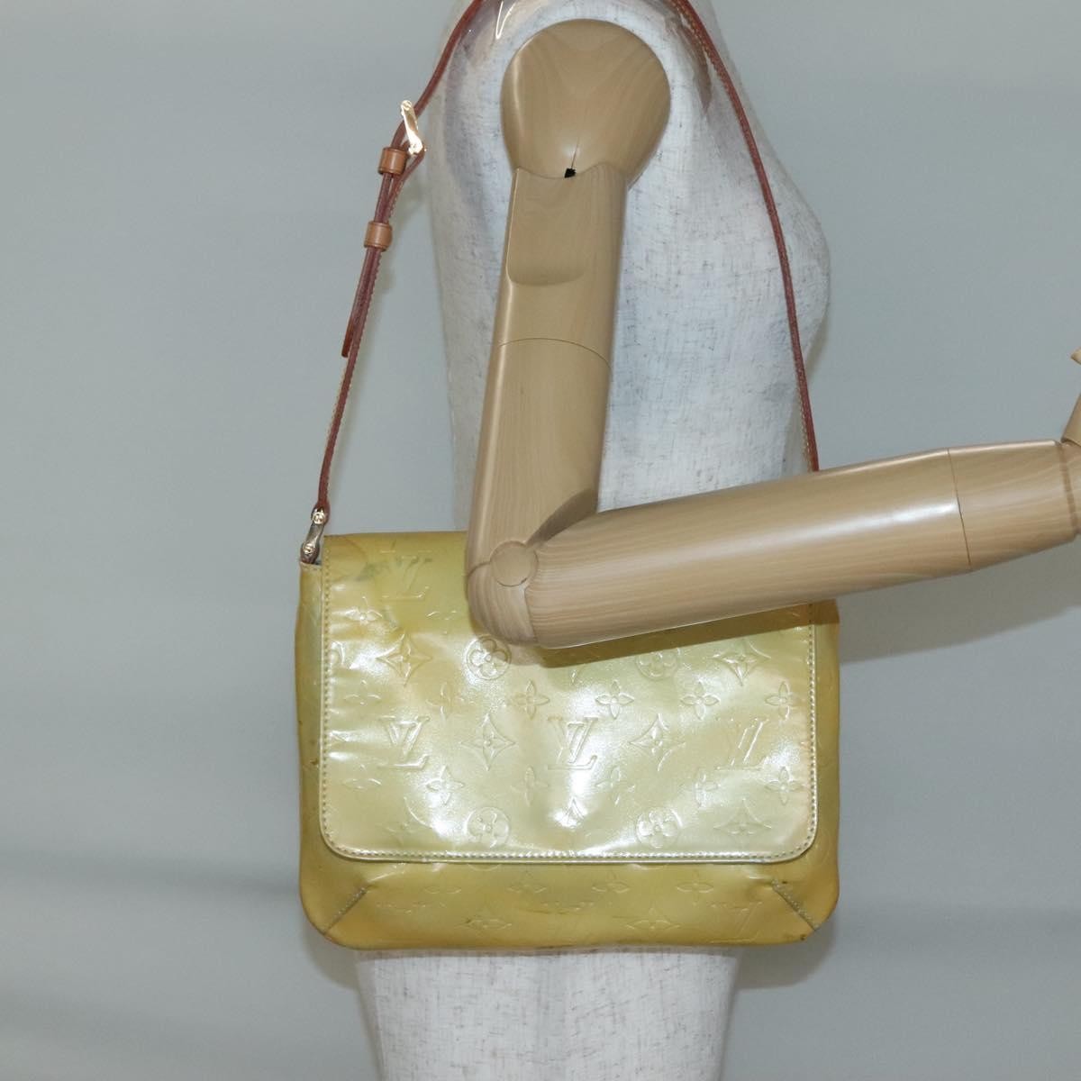 Louis Vuitton Thompson Street Handbag Monogram Vernis, BEIGE, PATENT_LEATHER, Shoulder bag