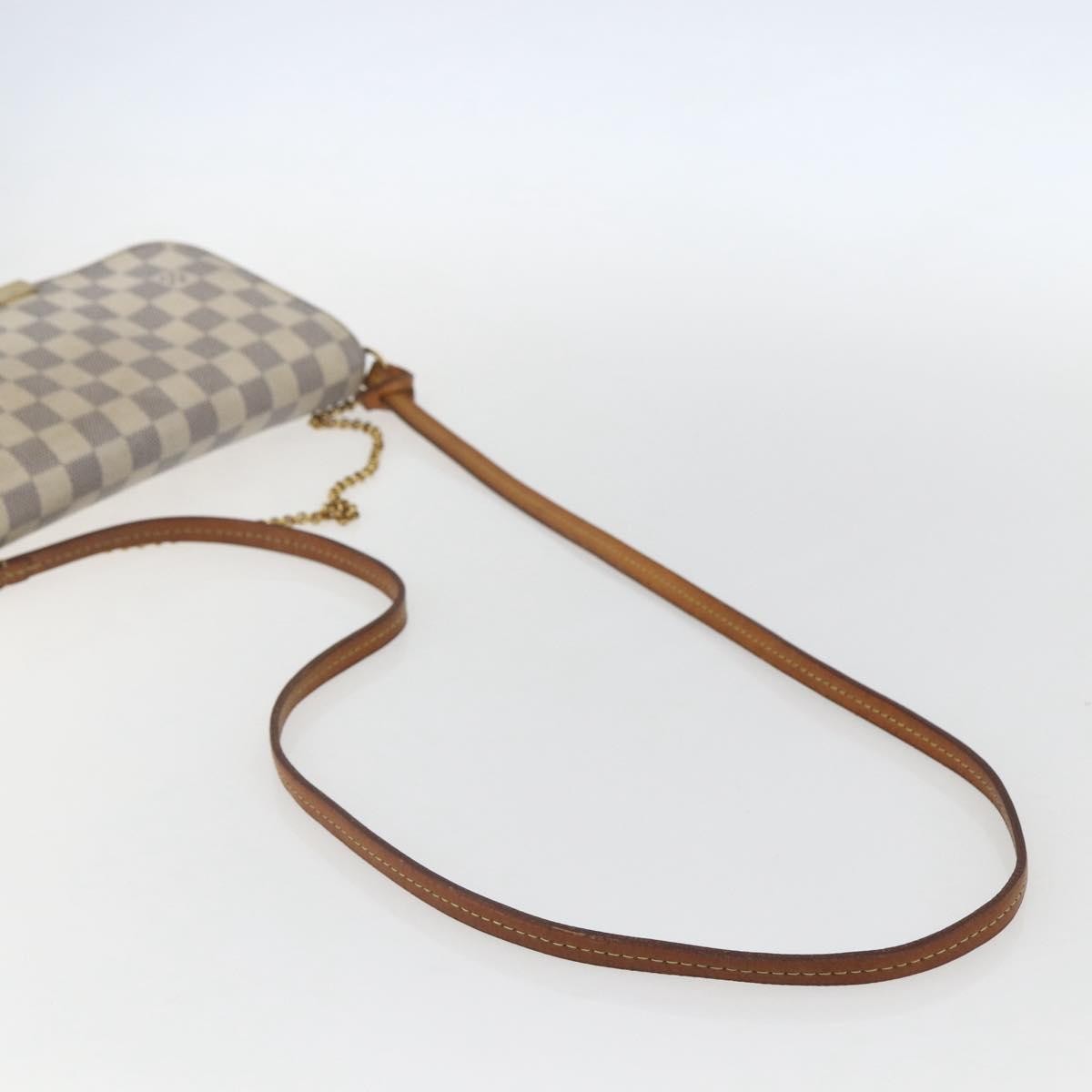 Louis Vuitton Favorite Handbag Damier, WHITE, CANVAS, Clutche & pouche