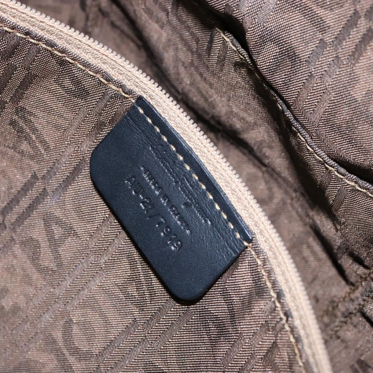 Salvatore Ferragamo Gancini Tote PVC Leather, BLACK, PVC, Tote bag