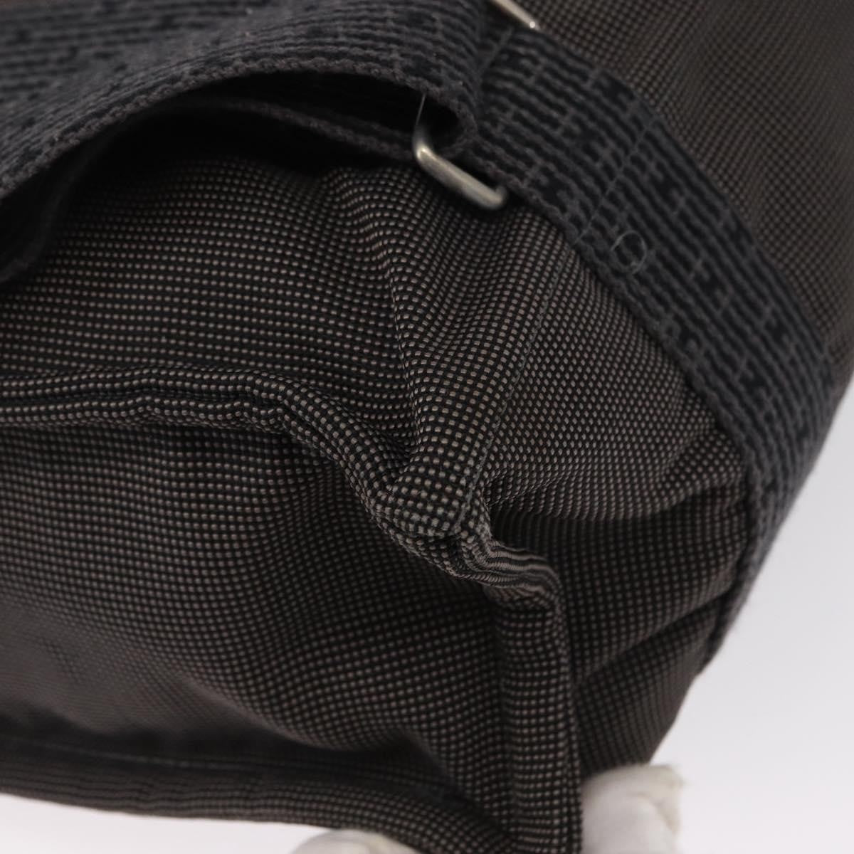 Hermes Herline Backpack Canvas, GRAY, CANVAS, Backpack