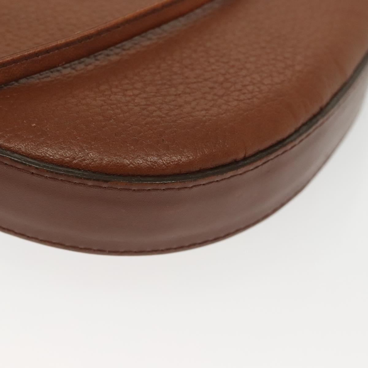 Burberry Flap Shoulder Bag Leather, BROWN, LEATHER, Shoulder bag