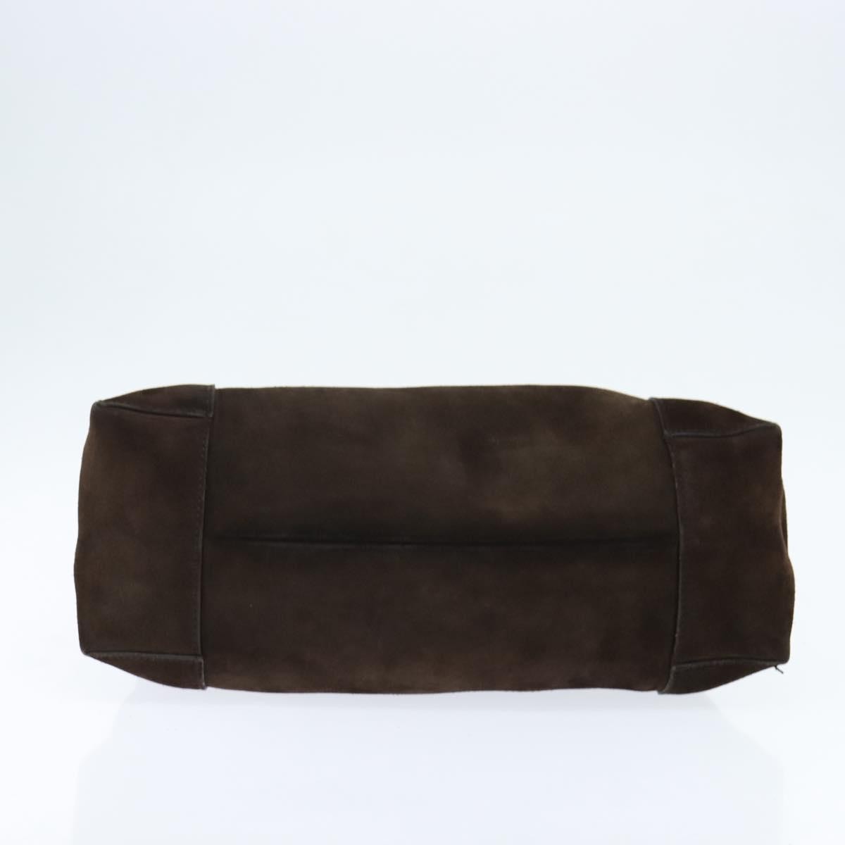Gucci Hobo Shoulder Bag Suede, BROWN, SUEDE, Shoulder bag