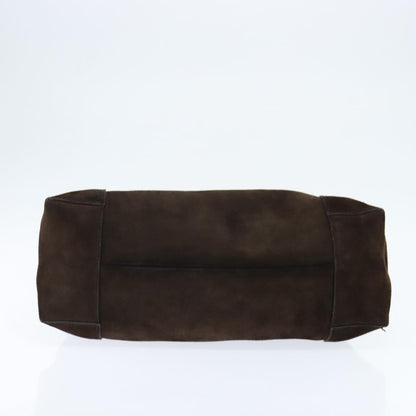 Gucci Hobo Shoulder Bag Suede, BROWN, SUEDE, Shoulder bag
