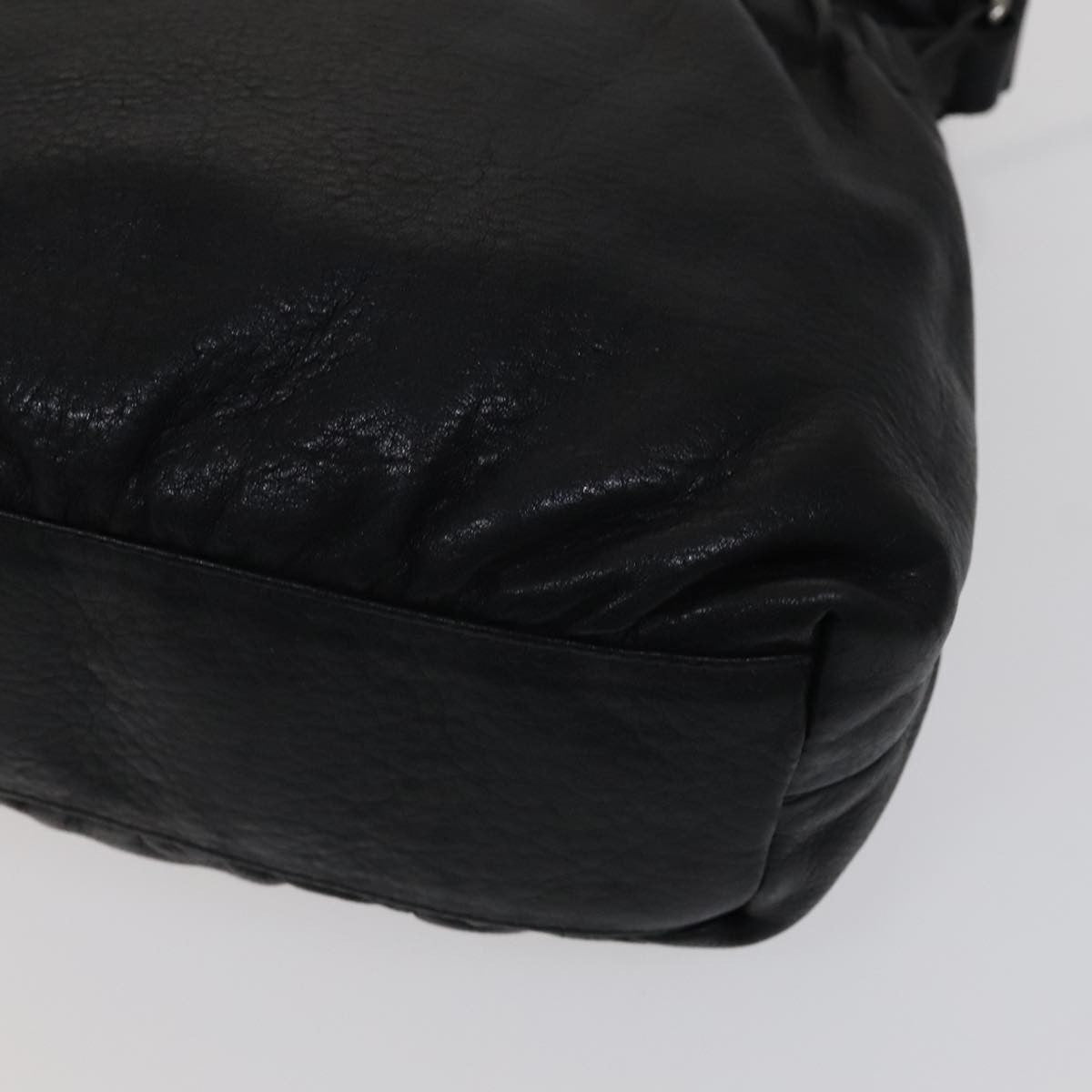 Burberry Vintage Crossbody Bag Leather, BLACK, LEATHER, Shoulder bag