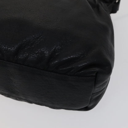 Burberry Vintage Crossbody Bag Leather, BLACK, LEATHER, Shoulder bag