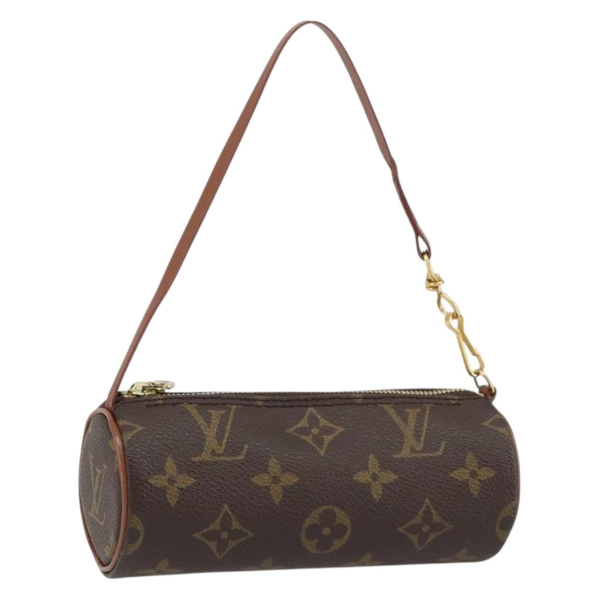 Louis Vuitton Papillon Pochette Monogram Canvas, BROWN, CANVAS, Clutche & pouche