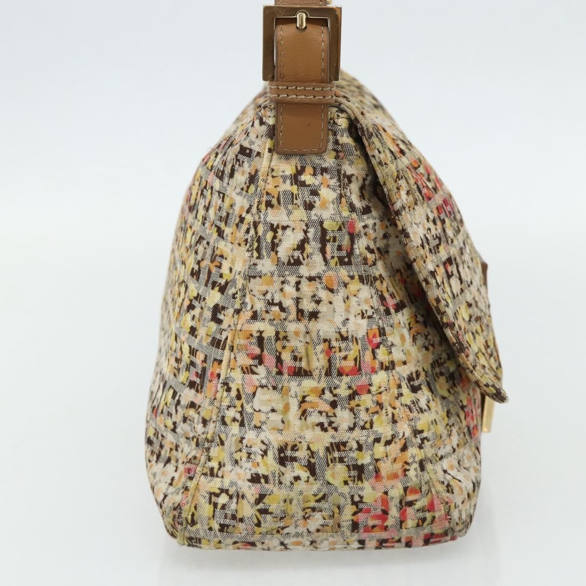 Fendi Mamma Baguette Zucca canvas, Beige, Canvas, Shoulder Bag