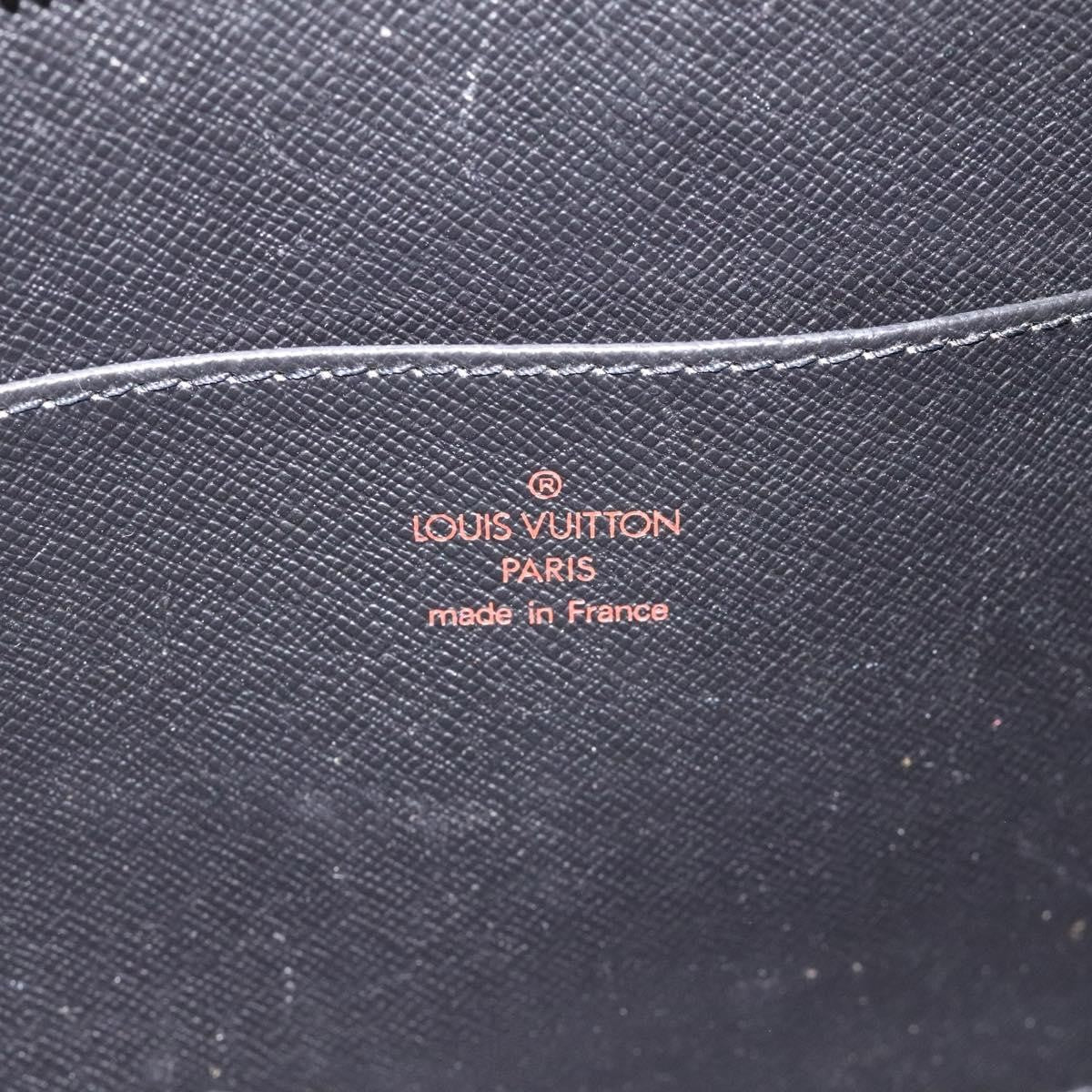 Louis Vuitton Pochette Homme Epi Leather, BLACK, LEATHER, Clutche & pouche