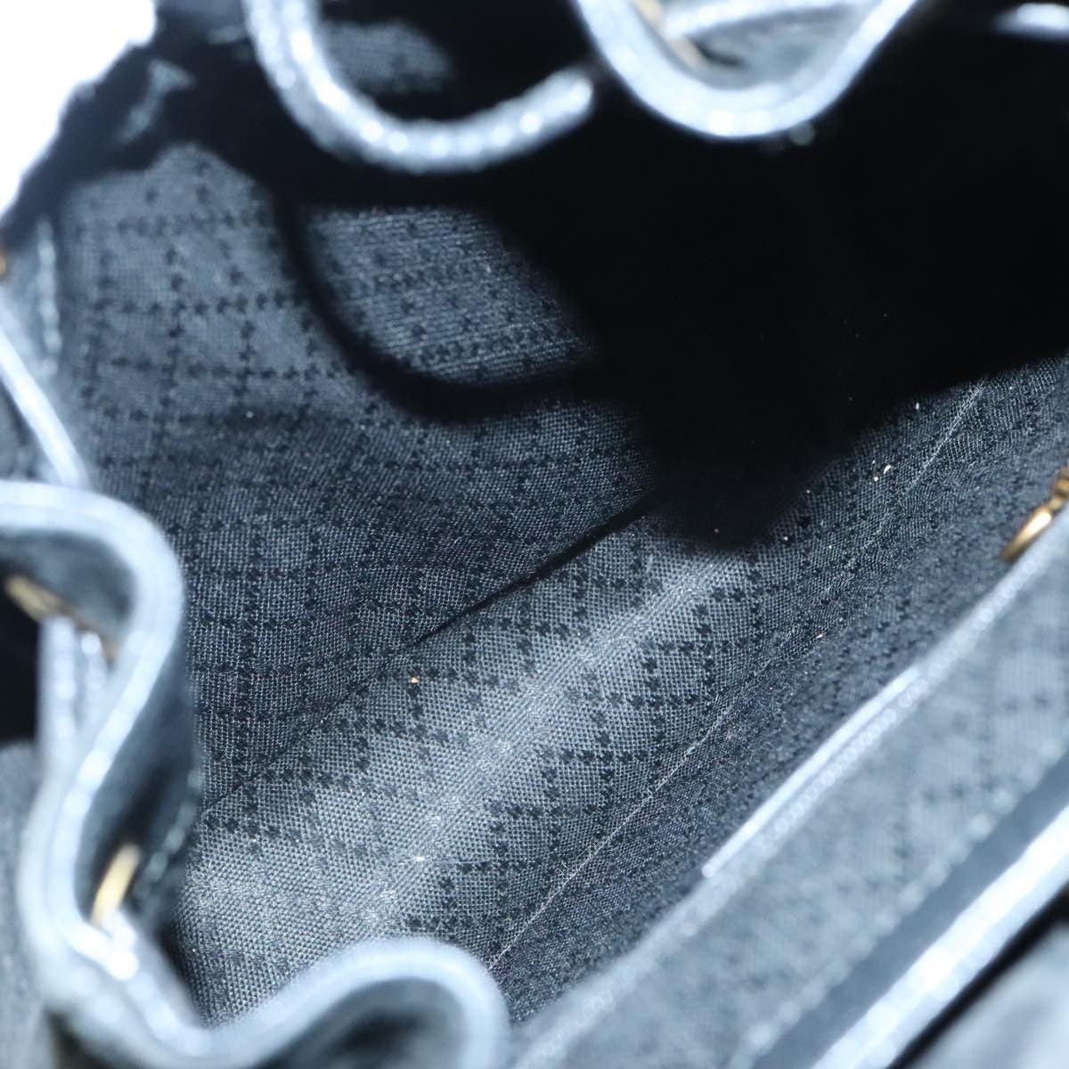 Gucci Vintage Bamboo Backpack Suede, BLACK, SUEDE, Backpack