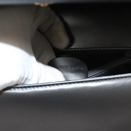 Gucci Vintage Shoulder Bag Leather, GRAY, LEATHER, Shoulder bag