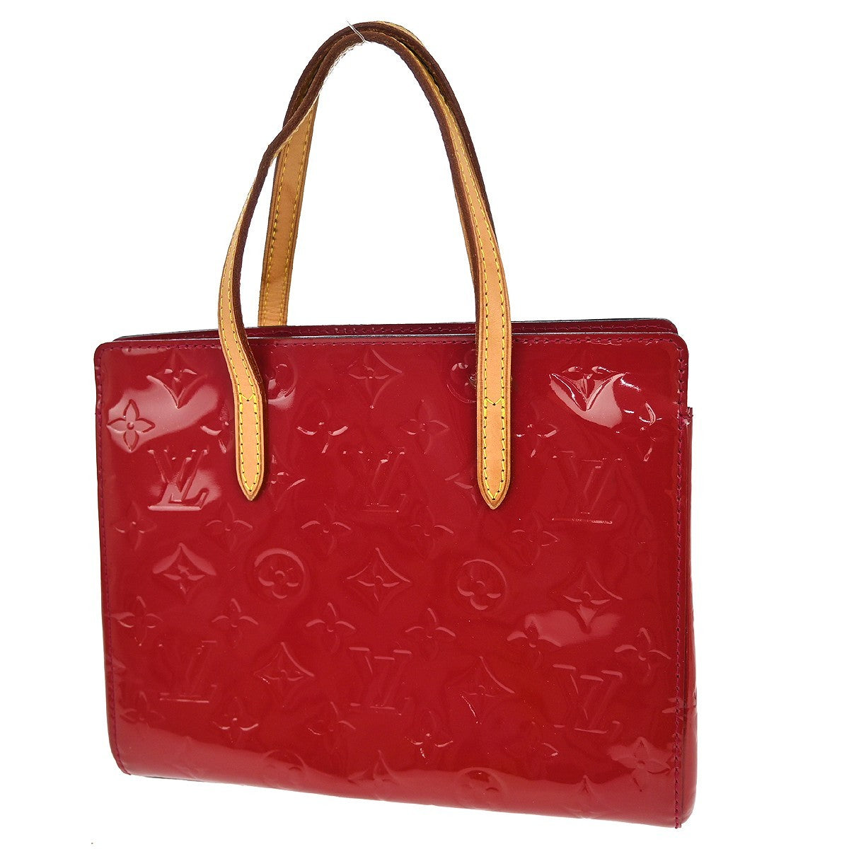 Louis Vuitton Catalina Handbag Monogram Vernis, RED, PATENT_LEATHER, Handbag