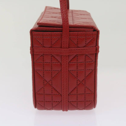 Christian Dior Vanity cosmetic pouch Cannage Leather, RED, LEATHER, Clutche & pouche