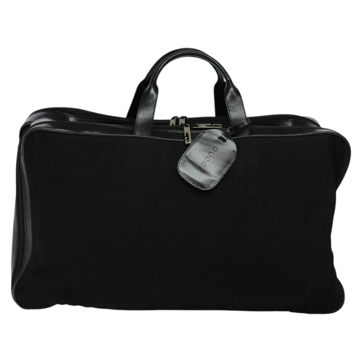 Gucci Vintage Boston Bag Canvas, BLACK, CANVAS, Travel bag