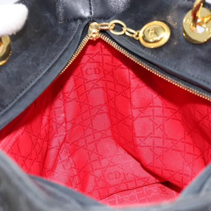 Christian Dior Vintage Lady Dior Bag Cannage Quilt Lambskin, BLACK, LEATHER, Handbag