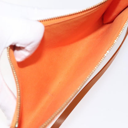 Louis Vuitton Pochette Accessoires Epi Leather, ORANGE, LEATHER, Clutche & pouche