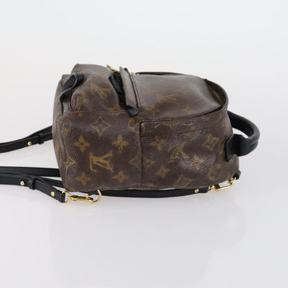 Louis Vuitton Palm Springs Backpack Monogram Canvas, BROWN, CANVAS, Backpack