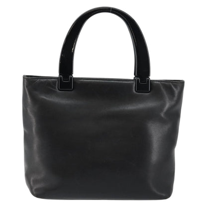 Prada Vintage Handbag Leather, BLACK, LEATHER, Handbag