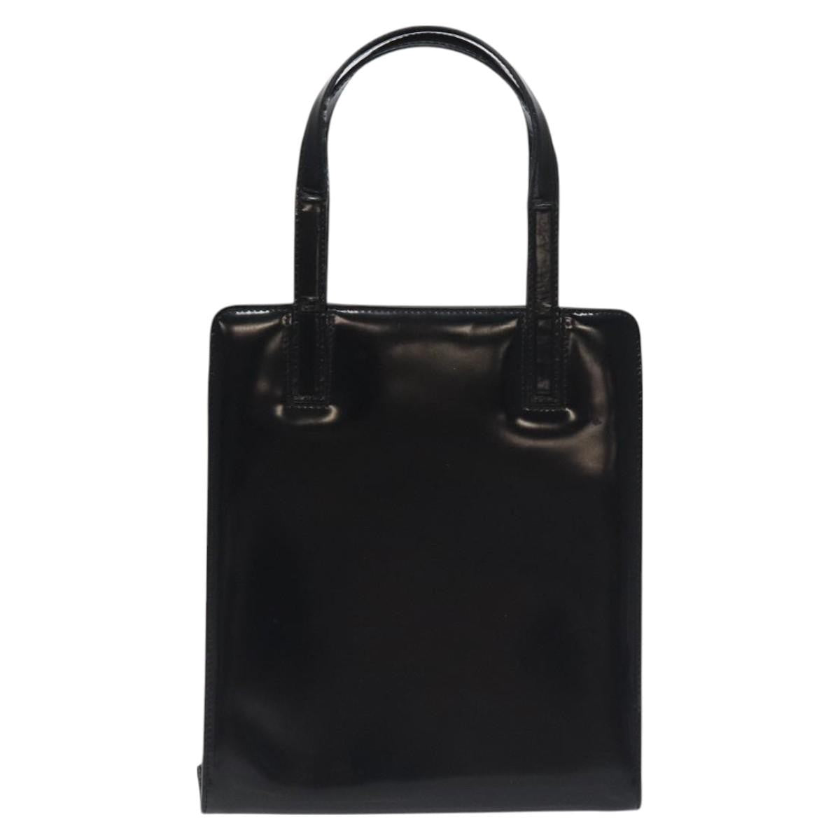 Salvatore Ferragamo Gancini handbag Patent leather, BLACK, PATENT_LEATHER, Handbag