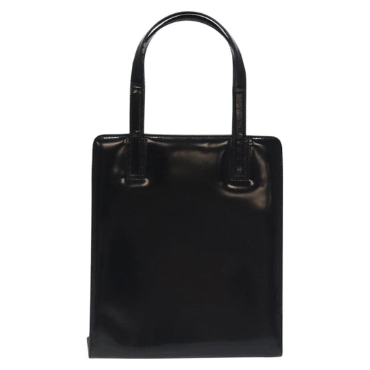 Salvatore Ferragamo Gancini handbag Patent leather, BLACK, PATENT_LEATHER, Handbag