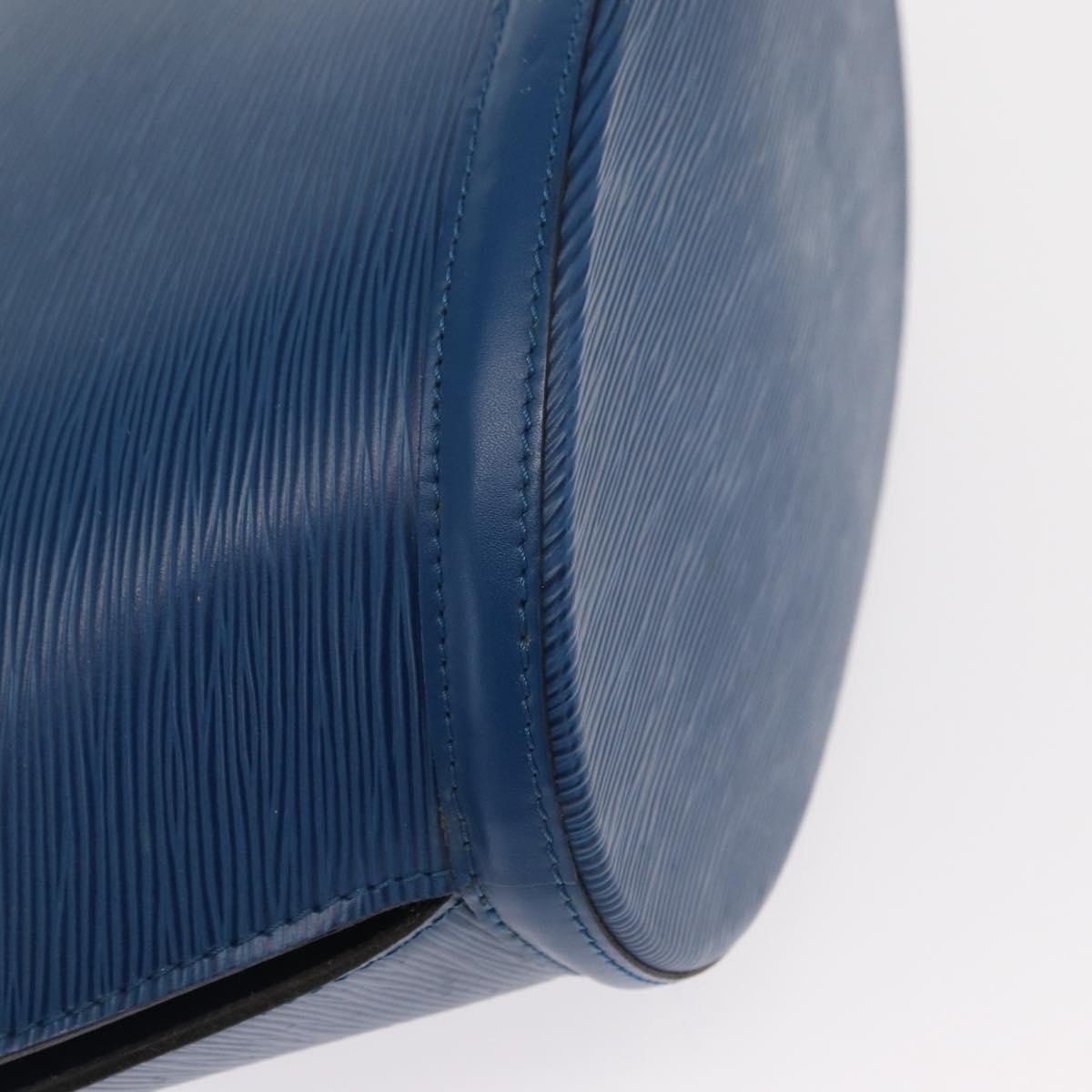 Louis Vuitton Saint Jacques Handbag Epi Leather, BLUE, LEATHER, Shoulder bag
