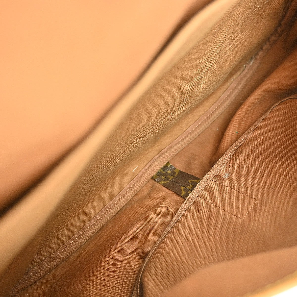 Louis Vuitton Saumur Handbag Monogram Canvas, BROWN, CANVAS, Shoulder bag