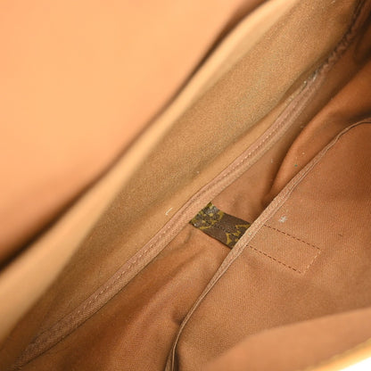 Louis Vuitton Saumur Handbag Monogram Canvas, BROWN, CANVAS, Shoulder bag