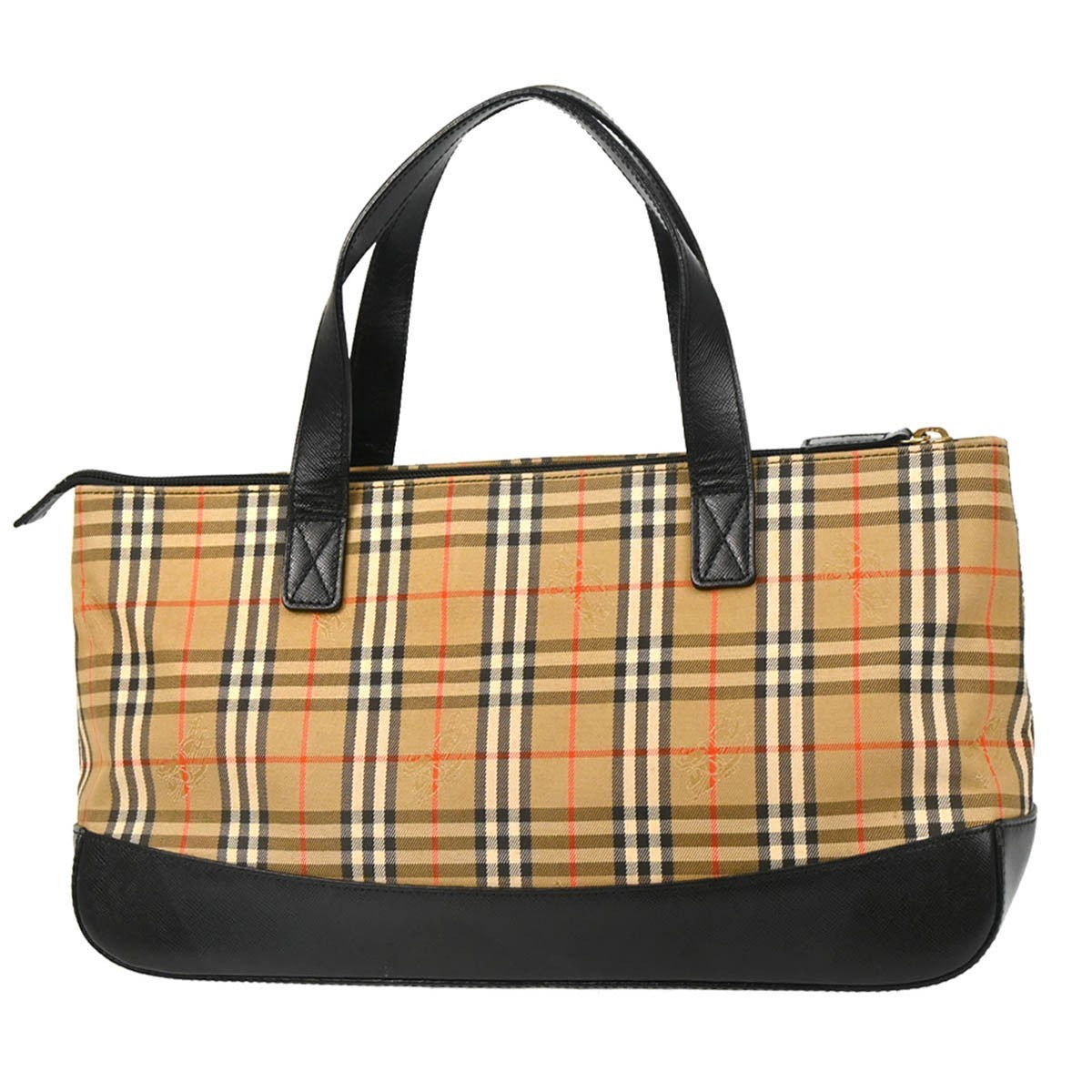 Burberry Nova Check Tote Nylon and Leather, BEIGE, CANVAS, Tote bag