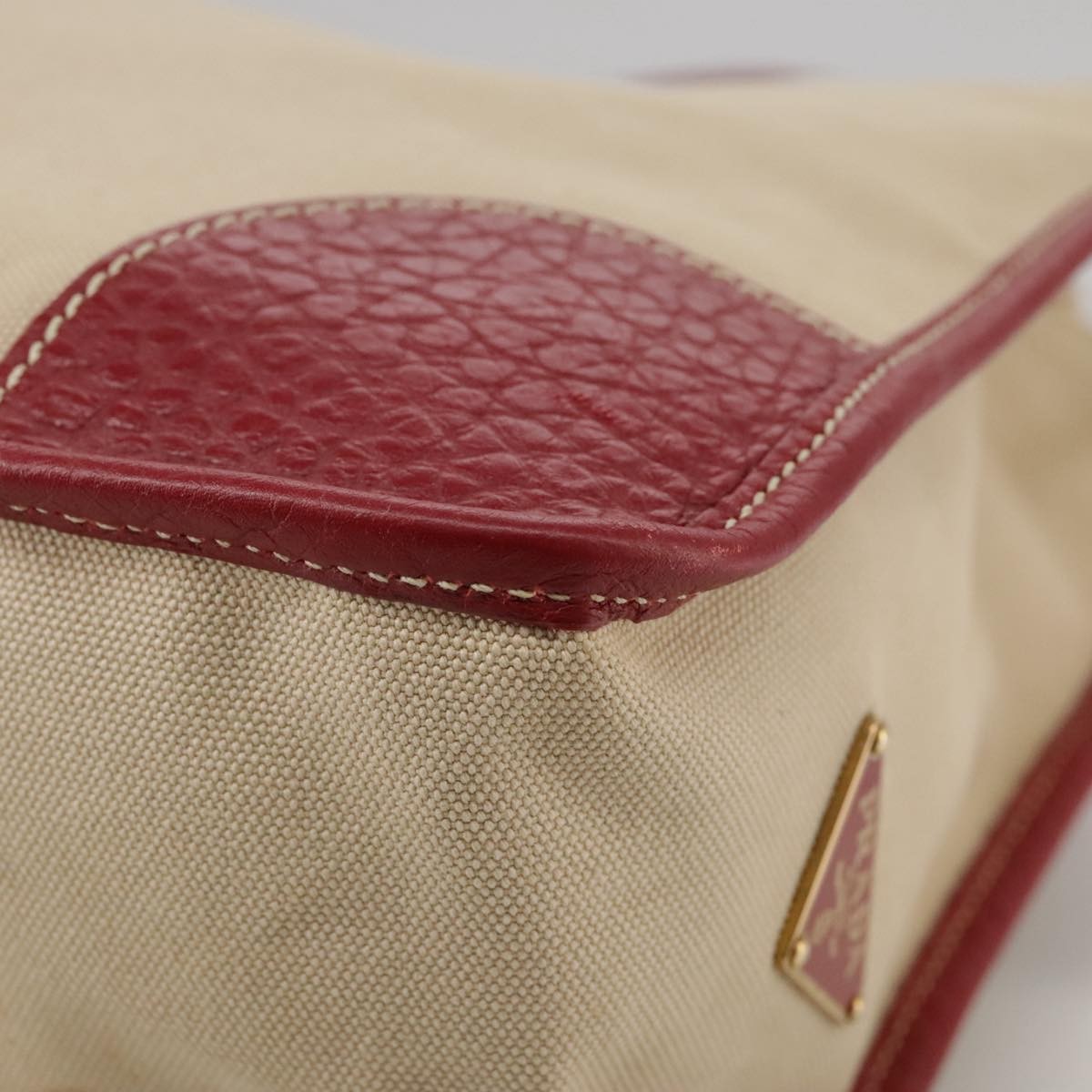 Prada Vintage Tote Canvas, BEIGE, CANVAS, Tote bag