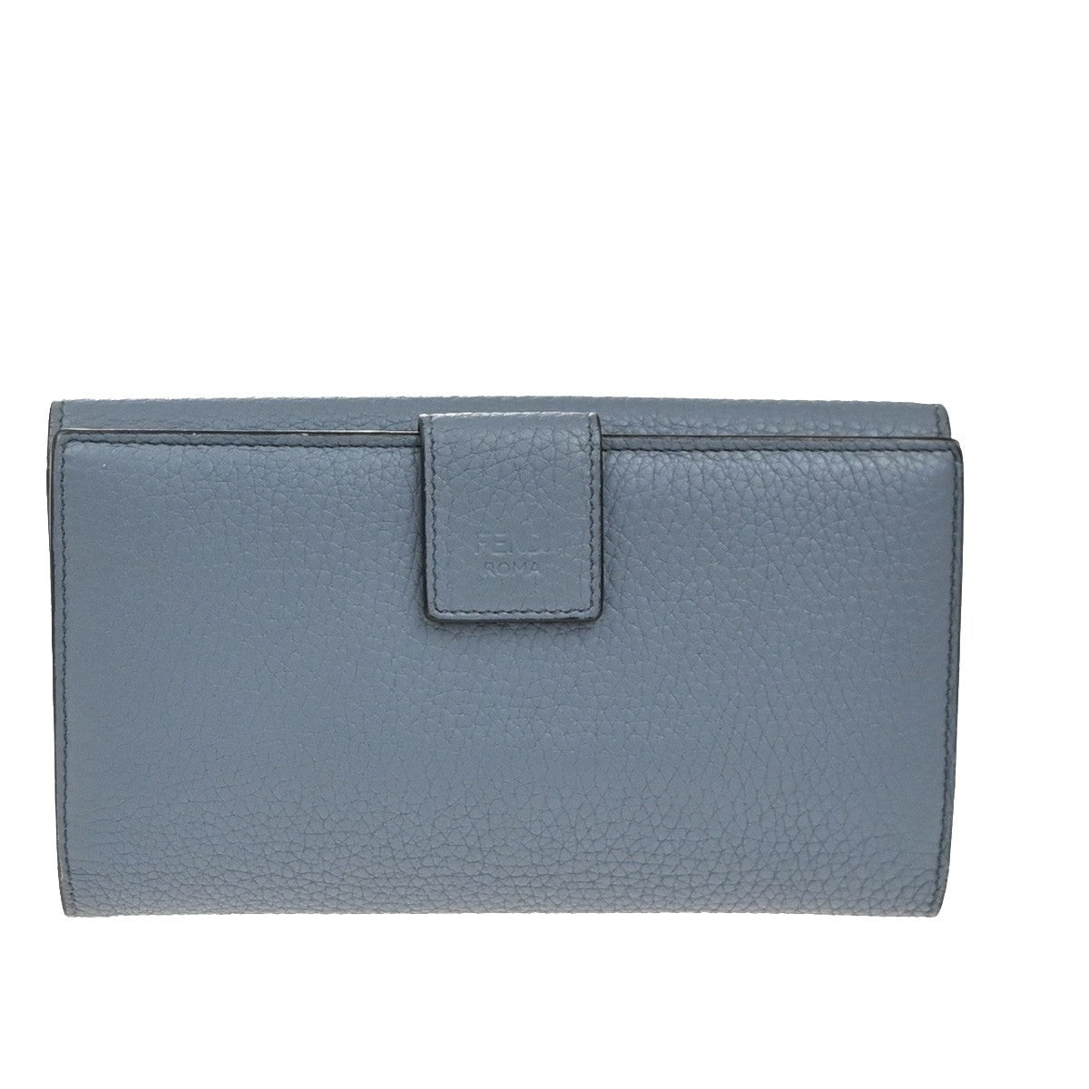 Fendi Peekaboo Wallet Leather, Blue, Leather, Wallet