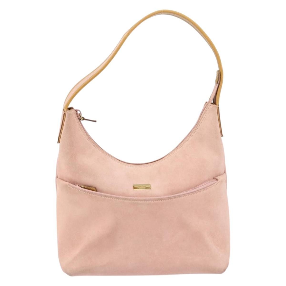 Gucci Vintage Handbag Suede, PINK, SUEDE, Handbag