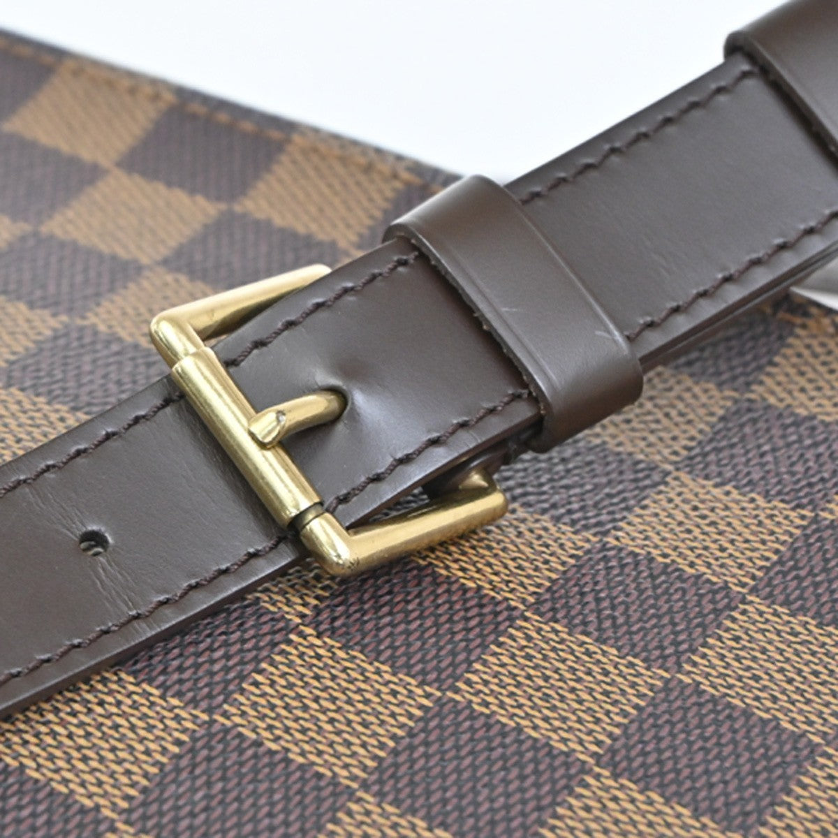 Louis Vuitton Portobello Messenger Damier, Brown, Canvas, Shoulder Bag