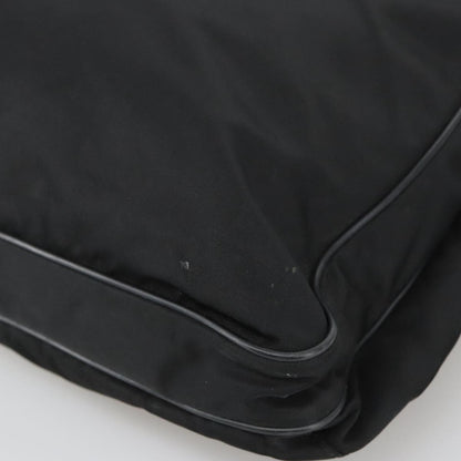Prada Flat Messenger Bag Tessuto, BLACK, NYLON, Shoulder bag