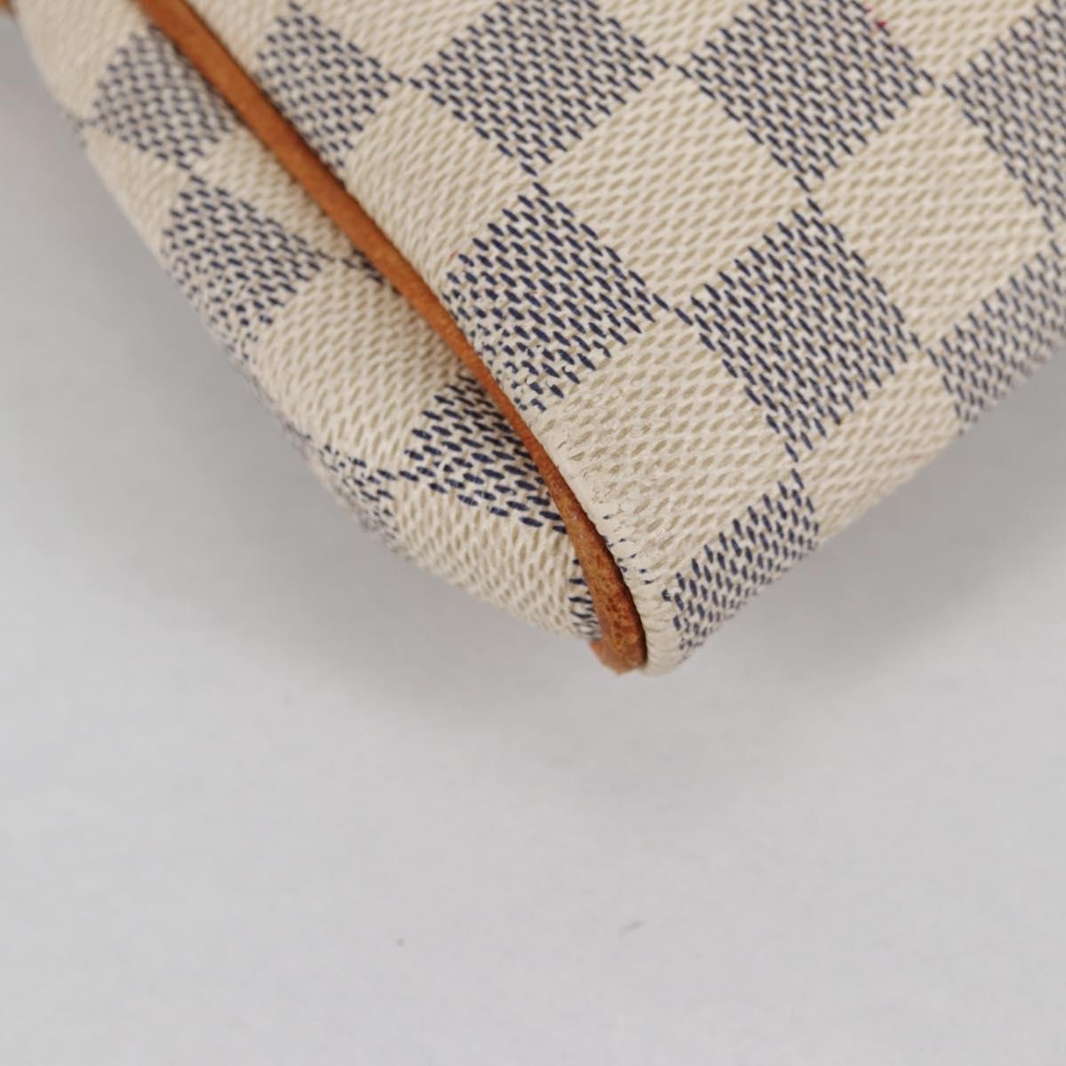 Louis Vuitton Eva Handbag Damier, WHITE, CANVAS, Shoulder bag