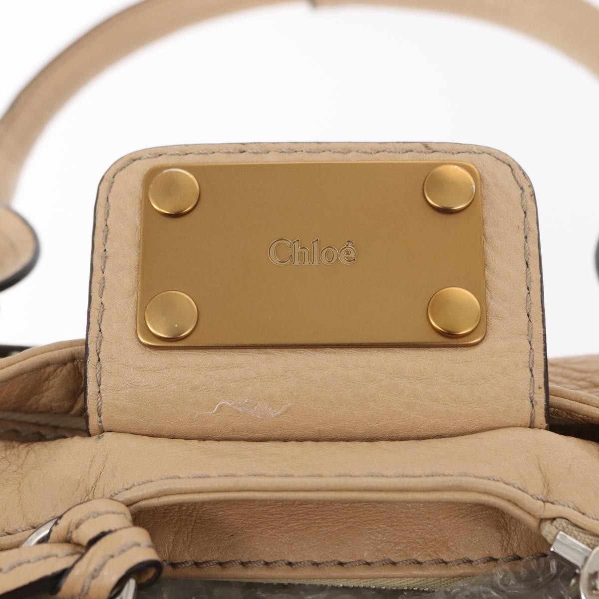 Chloe Paddington Lock Satchel Leather, BEIGE, LEATHER, Handbag