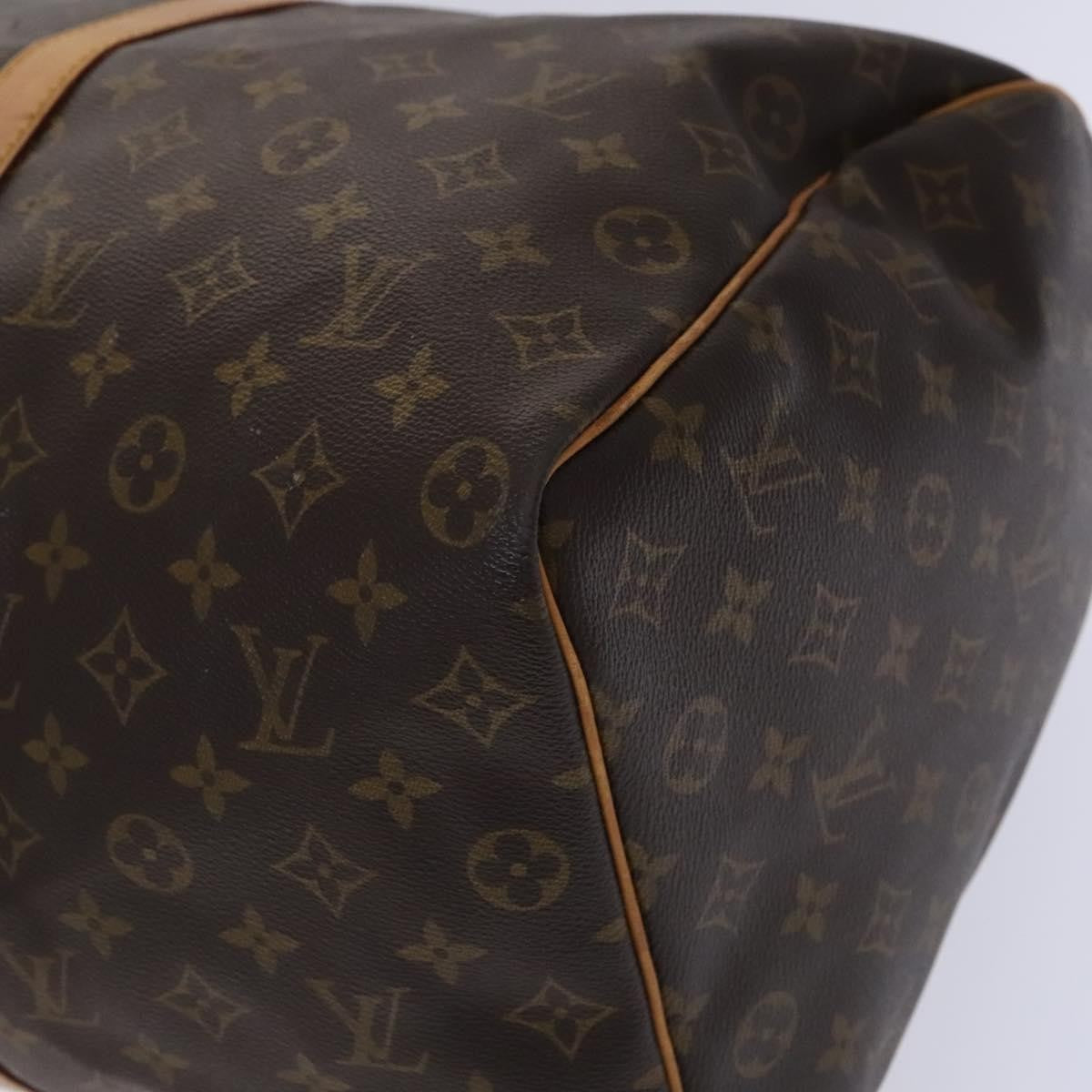 Louis Vuitton Keepall Bag Monogram Canvas, BROWN, CANVAS, Travel bag