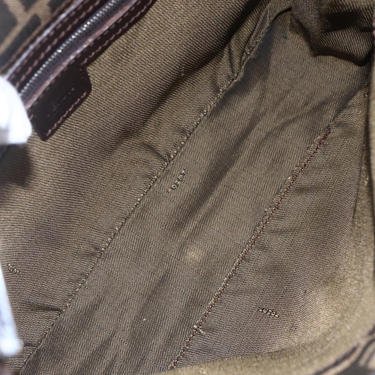 Fendi Vintage Shoulder Bag Zucca Canvas, KHAKI, CANVAS, Shoulder bag