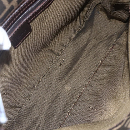 Fendi Vintage Shoulder Bag Zucca Canvas, KHAKI, CANVAS, Shoulder bag