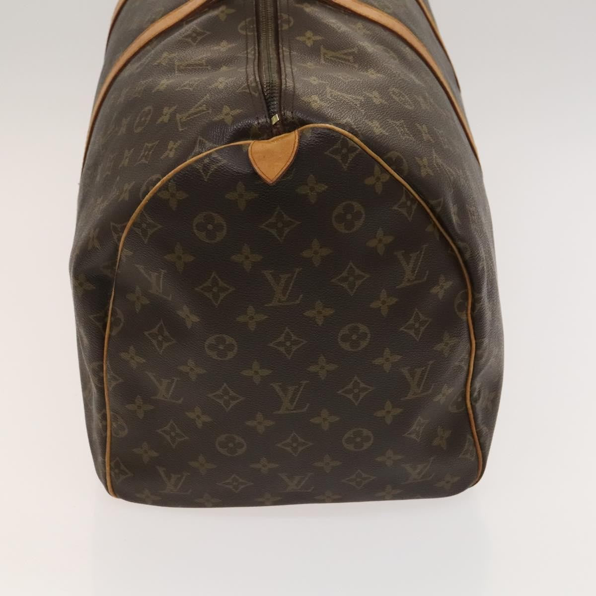 Louis Vuitton Keepall Bag Monogram Canvas, BROWN, CANVAS, Travel bag