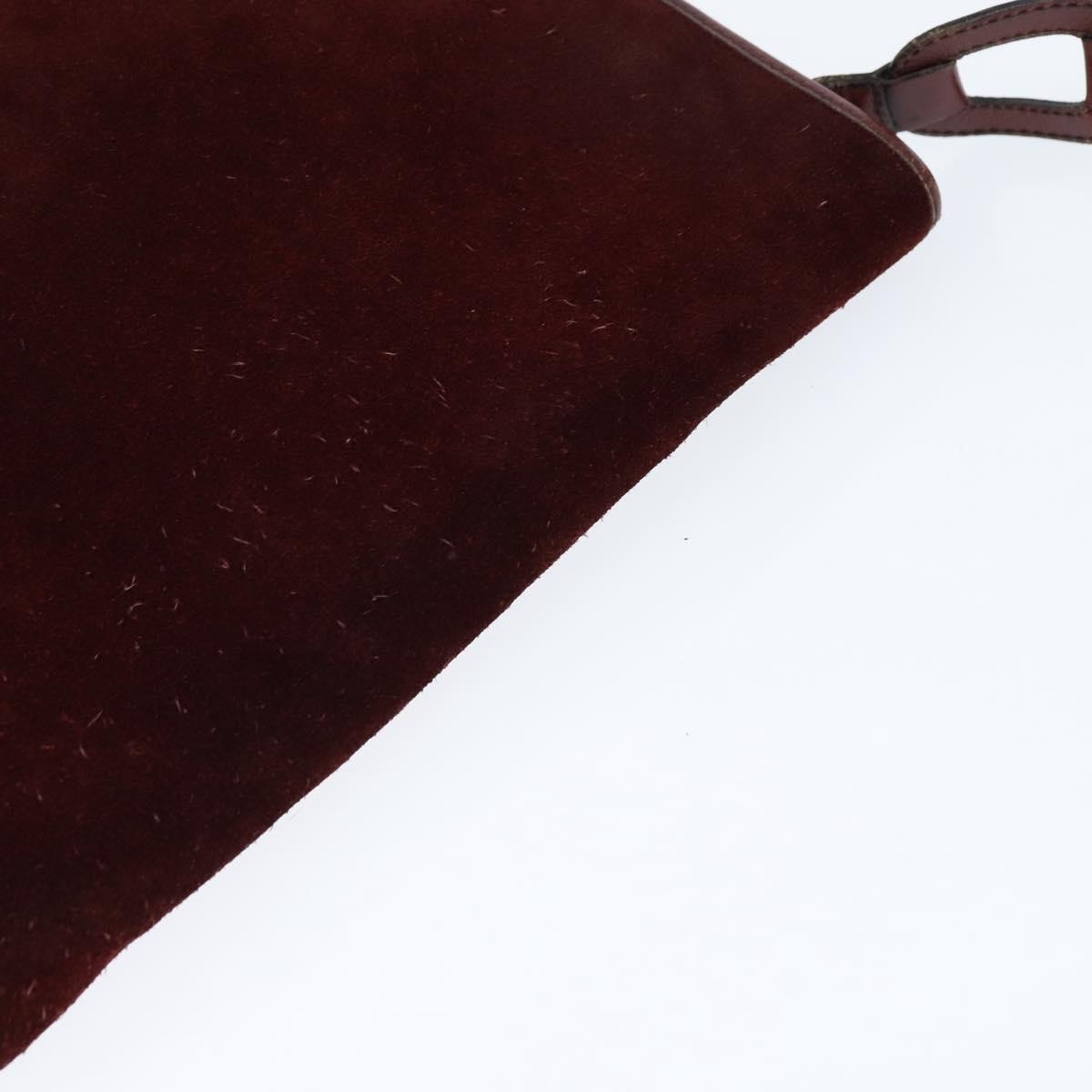 Balenciaga Shoulder Bag Suede, BURGUNDY, SUEDE, Shoulder bag