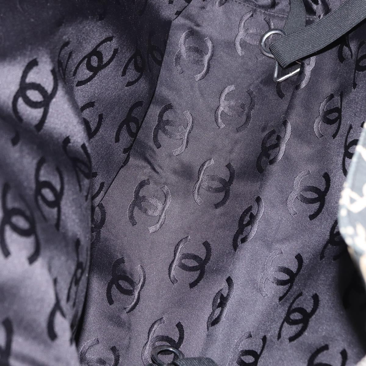 Chanel Boston Zip Tote Quilted Canvas, BLACK, CANVAS, Tote bag