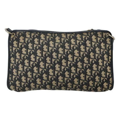 Christian Dior Vintage CD trotter Shoulder bag Canvas, NAVY, CANVAS, Shoulder bag