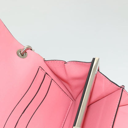 Valentino Garavani Turnlock Chain Shoulder Bag Suede, PINK, SUEDE, Shoulder bag