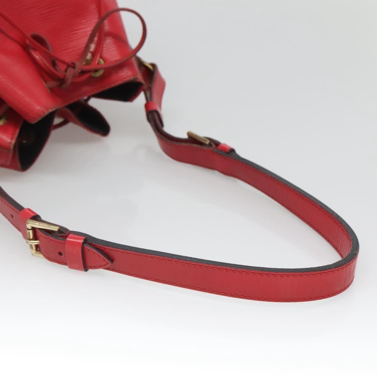 Louis Vuitton Petit Noe Handbag Epi Leather, RED, LEATHER, Handbag