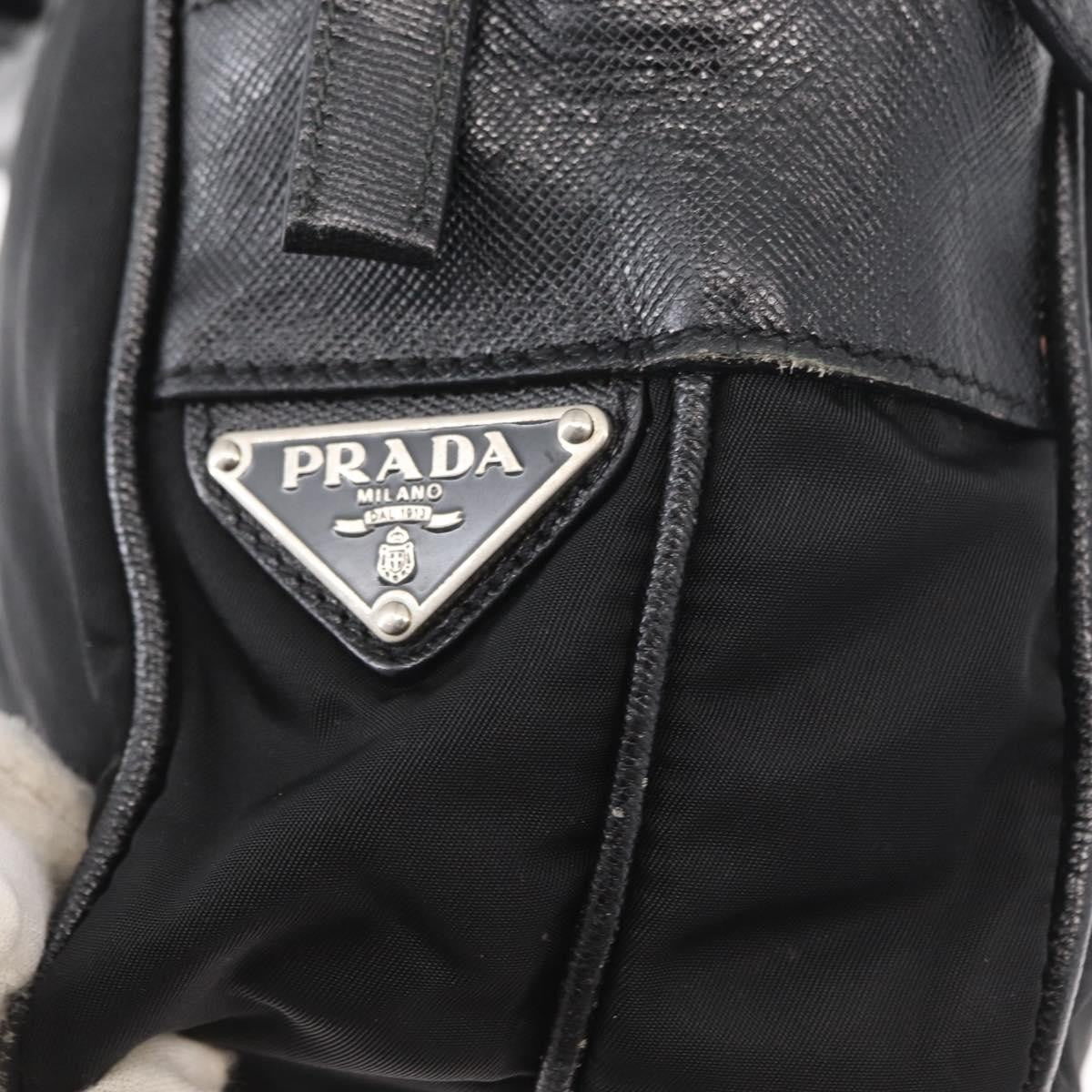 Prada Vintage Shoulder Bag Tessuto, BLACK, NYLON, Shoulder bag