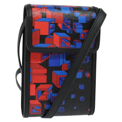 Gucci Flap Square Shoulder Bag Canvas, BLACK, CANVAS, Shoulder bag